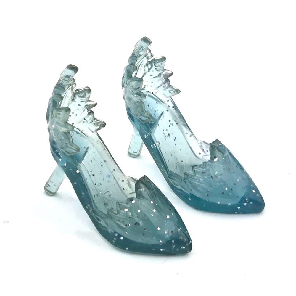Disney Hasbro Frozen Elsa Doll Translucent Light Teal Blue Replacement Shoes